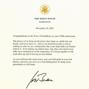 congratulation from President Biden