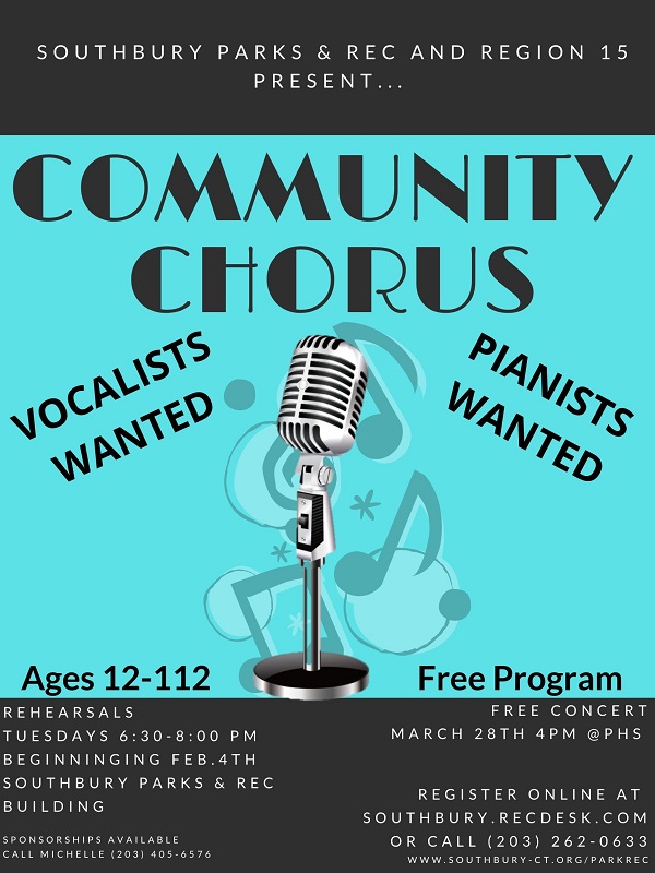 Community Chorus flyer