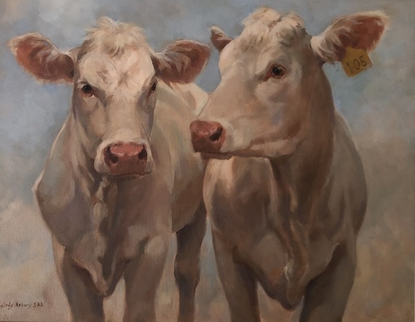 painting of calves