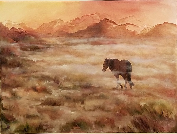 painting of horse
