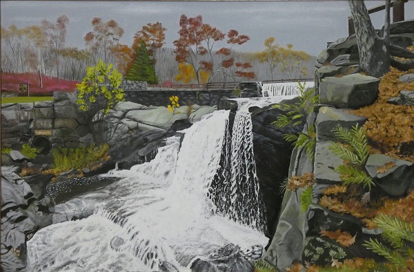 southford falls painting by dave zinni