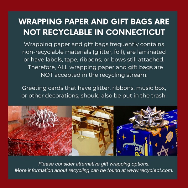 wrapping paper not recyclable flyer