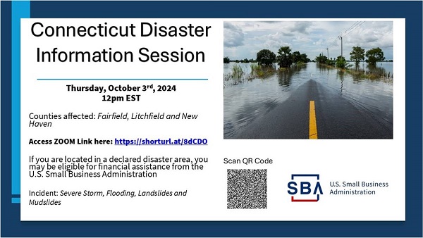 disaster info session flyer