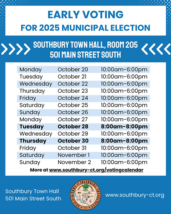 early voting schedule
