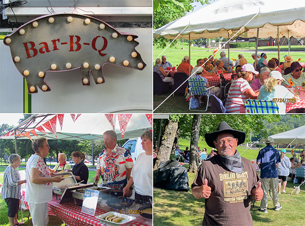 pig roast photo collage