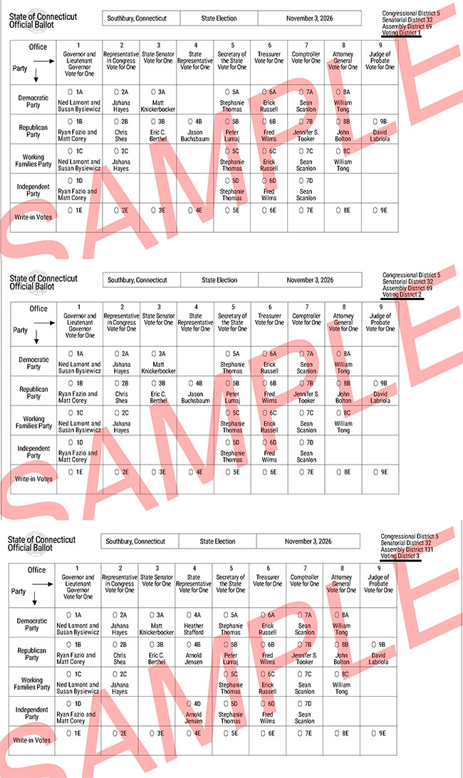 sample ballots