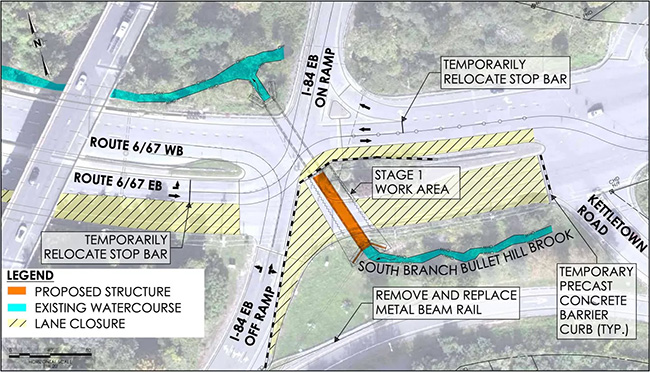 map for road work