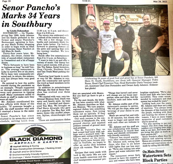 voices article on senor panchos