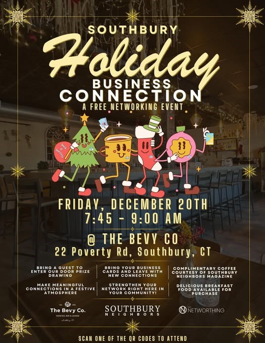 holiday business connection flyer