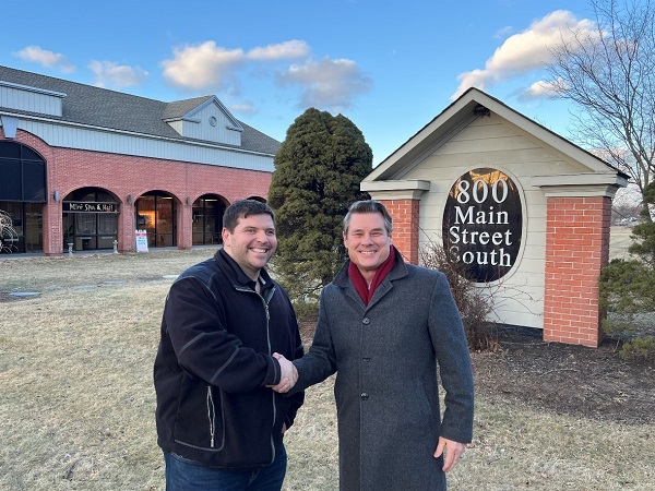 Scott Benincasa, co-owner, with Economic Development Director, Kevin Bielmeier