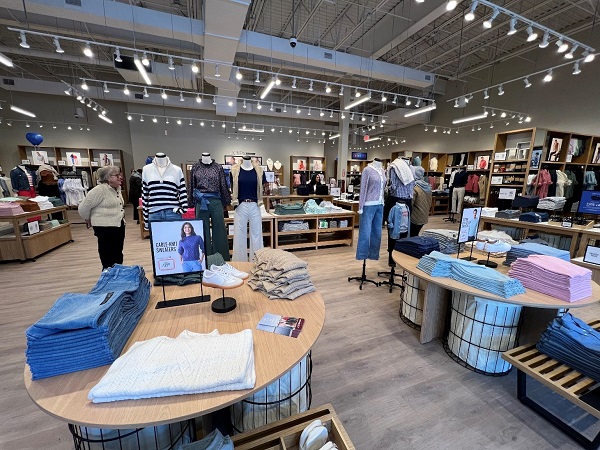 inside of the store j crew factory 