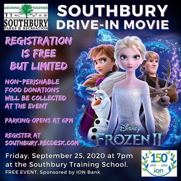southbury drive in movie event flyer