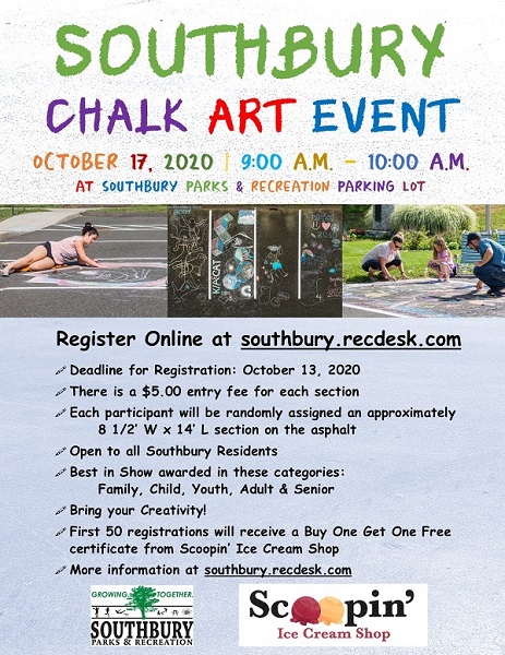 chalk art event flyer