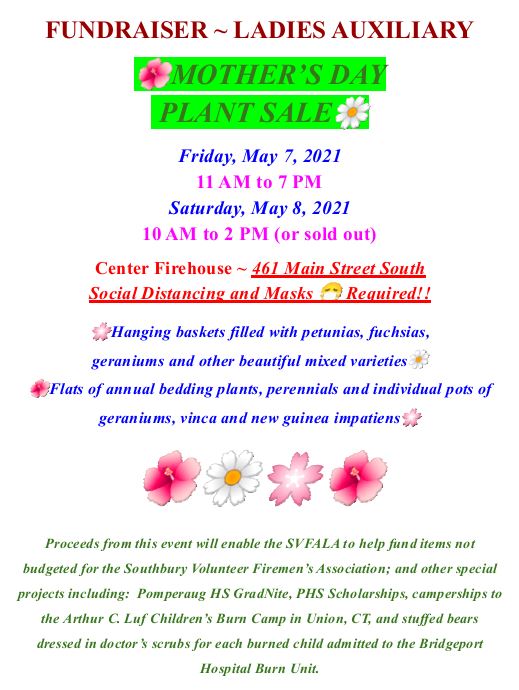 mother's day plant sale flyer