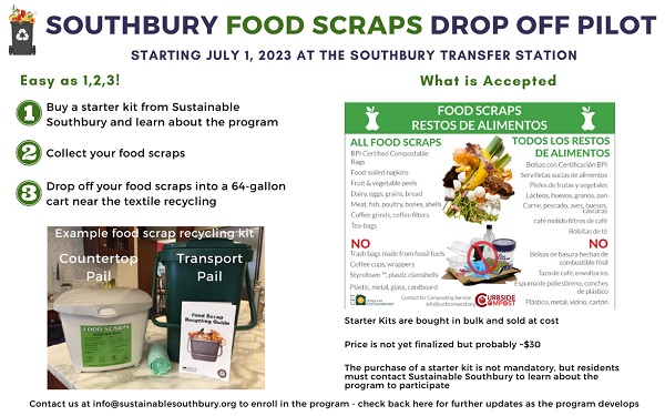food scrap recycling pilot program flyer