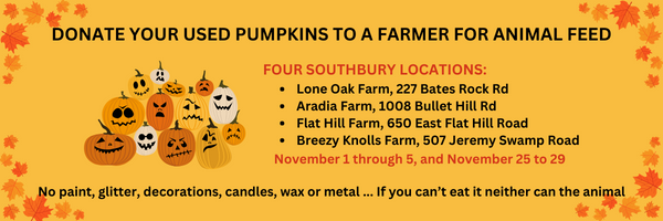 used pumpkin donation flyer