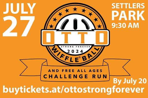 Otto Strong Wiffle Ball Tournament and Challenge Run flyer