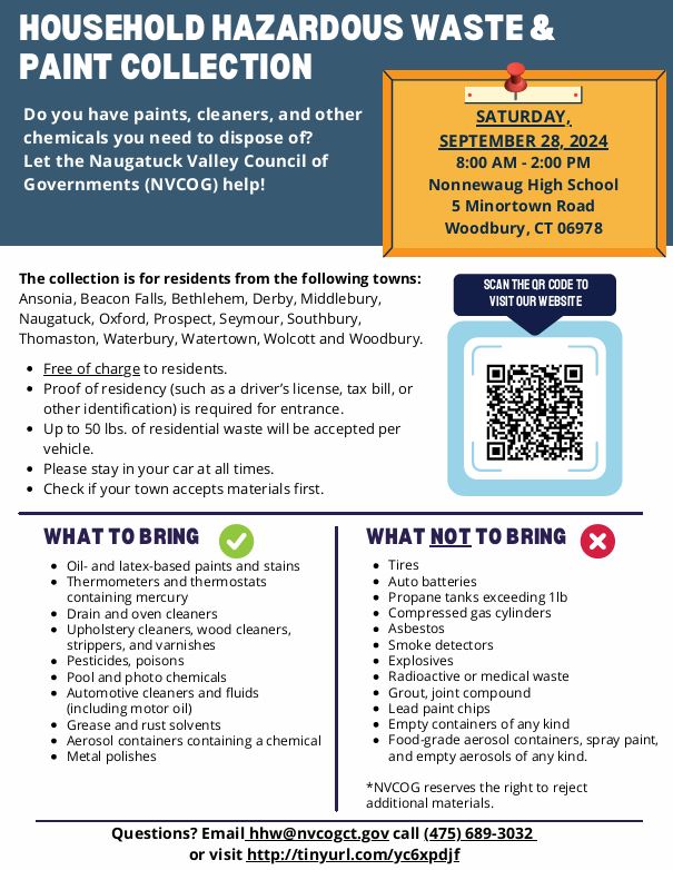 household hazardous waste collection flyer