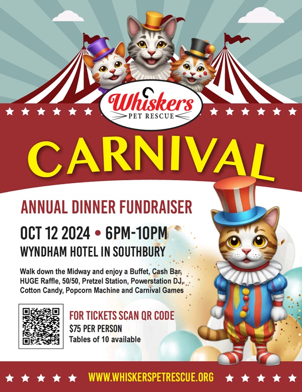 whiskers event flyer