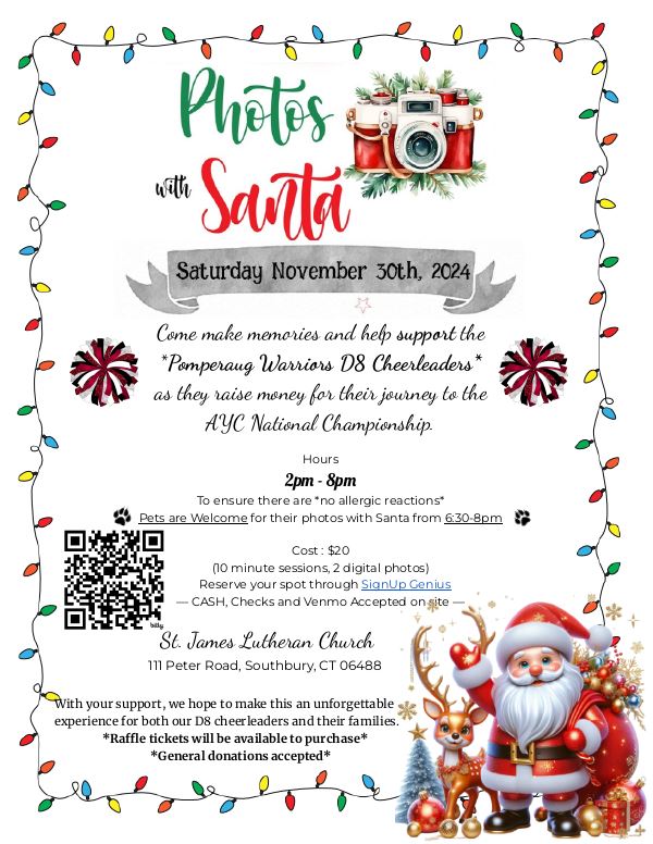 photos with santa flyer