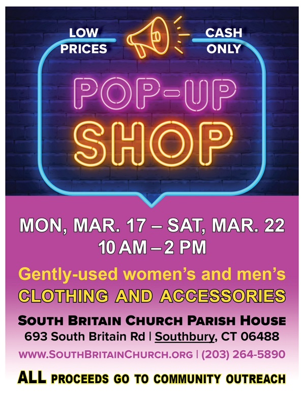 pop-up shop flyer