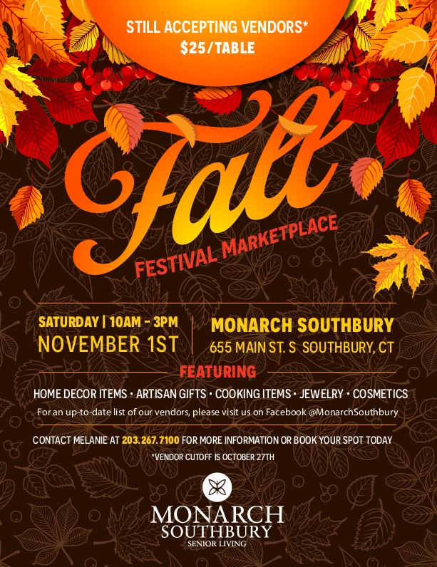 fall festival marketplace flyer