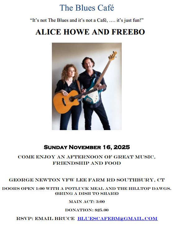 the blues cafe flyer