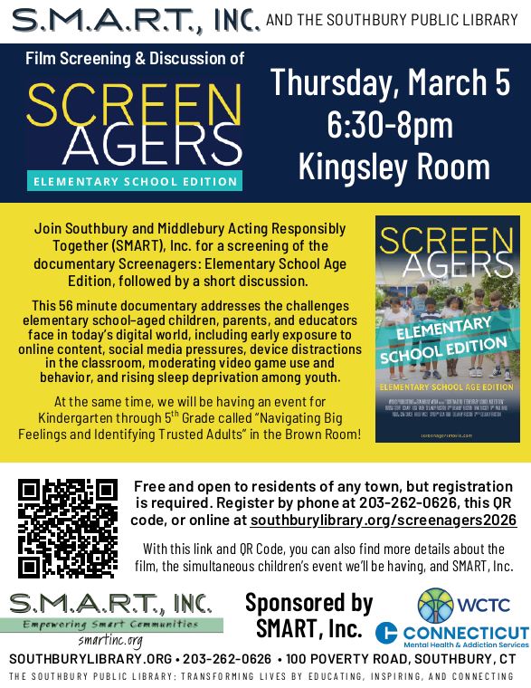 screenagers showing flyer