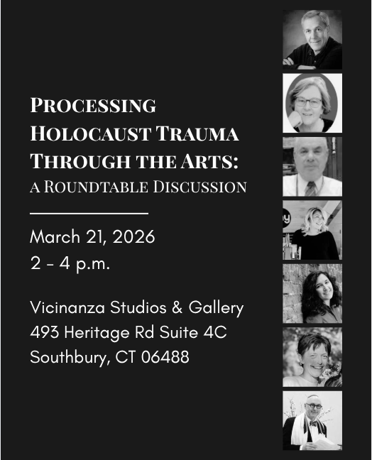 Processing Holocaust Trauma Through the Arts A Roundtable Discussion flyer