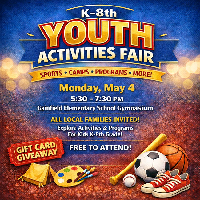 colorful youth activities fair flyer