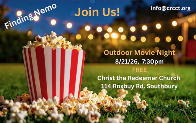 outdoor movie night flyer