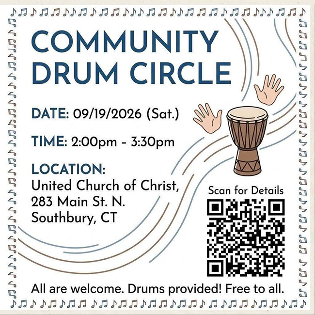drum circle event flyer