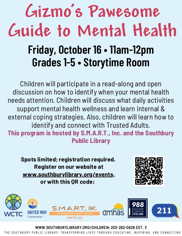 Gizmo's Awesome Guide to Mental Health flyer