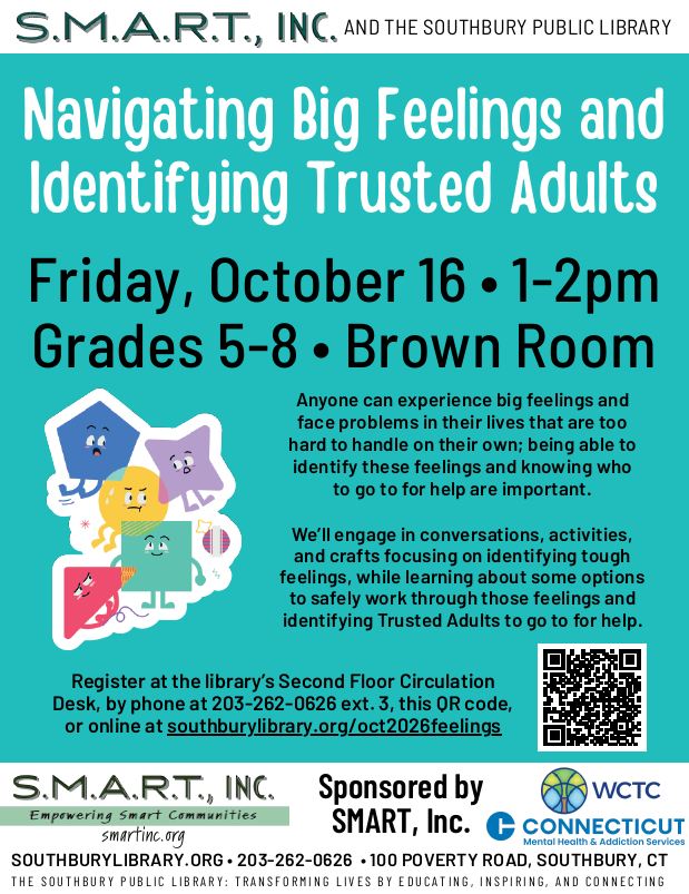 Navigating Big Feelings and Identifying Trusted Adults flyer