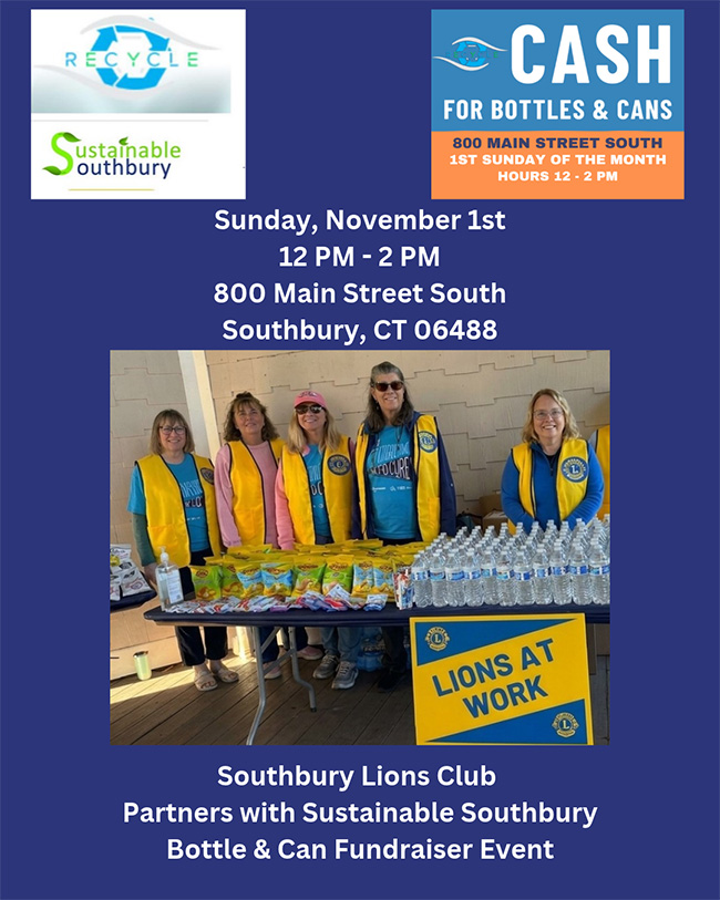 bottles and can fundraiser flyer