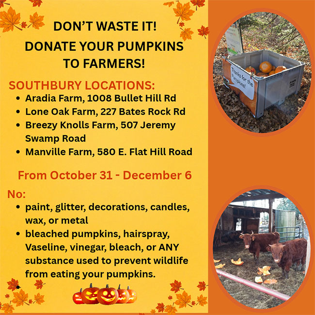 donate your pumpkin to farmers flyer