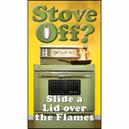 Clip art of burning pan on the stove