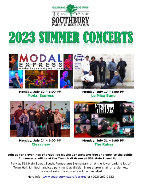 summer concerts flyer