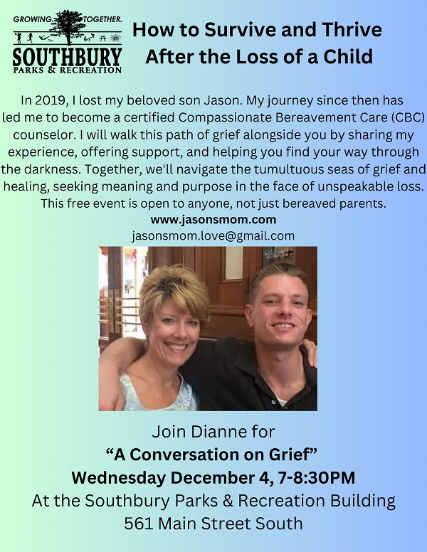 conversation on grief flyer