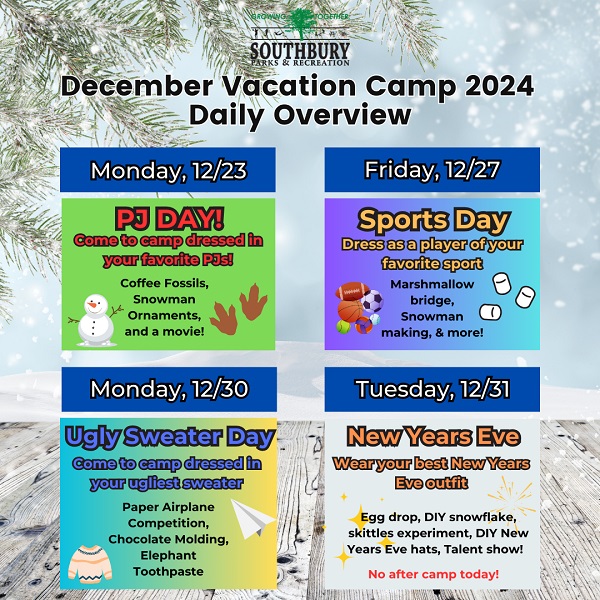 December camp overview flyer