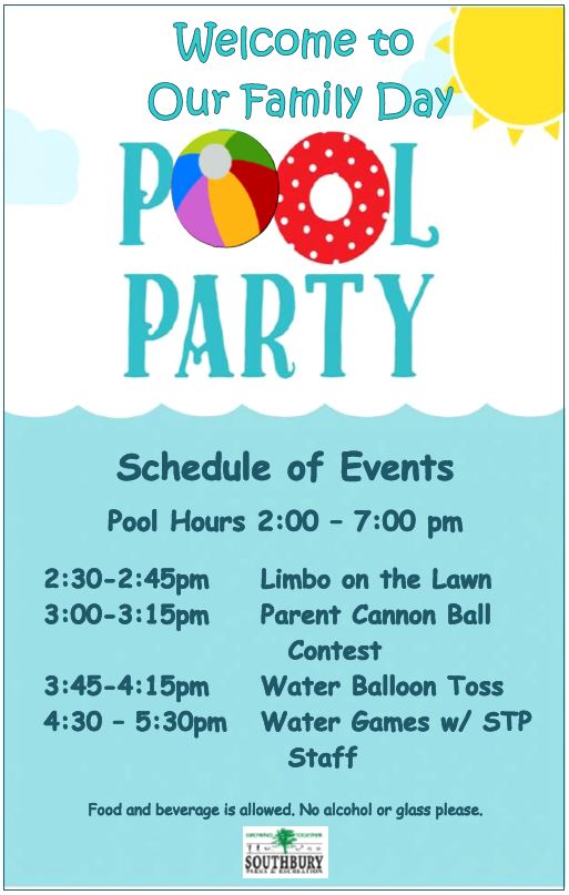 family pool party flyer