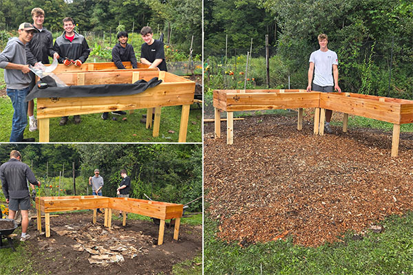 eagle scout project garden box installation