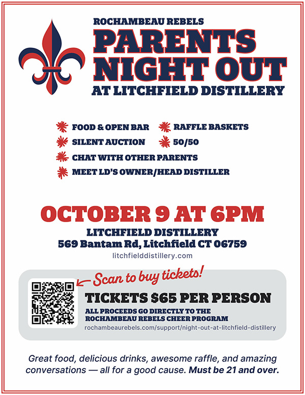 Rochambeau rebel fundraiser flyer