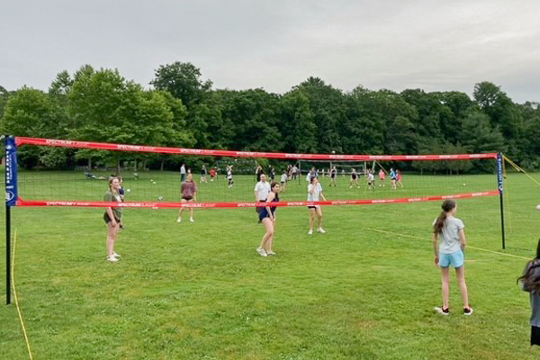 volleyball game outside