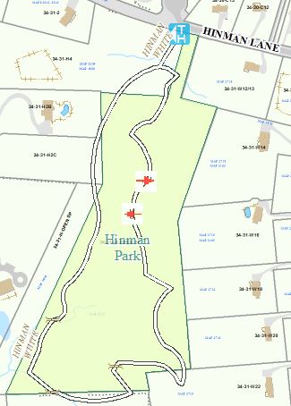 GIS map of Hinman Park